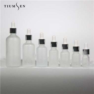 Γυάλινα στρογγυλά μπουκάλια Boston με καπάκι σταγονόμετρου